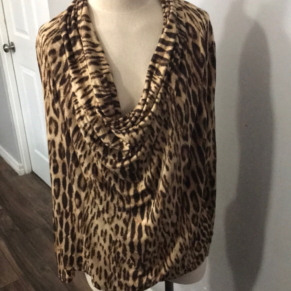 Michael Kors leopard blouse XL